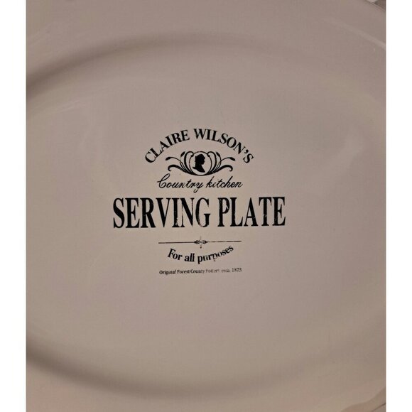 CLAIRE WILSON’S Country Kitchen Vintage 14.5” Serving Plate Taiwan - Picture 2 of 5